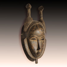 Masque Africain YAWOURÉ origine Côte d'ivoire Art Primitif