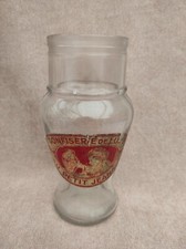 Ancien pot en verre, bocal, confiserie de luxe, Ht 23,5 cms,