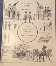  Publicité de Presse porte-plume réservoir stylo ONOTO Mich French ad 1914