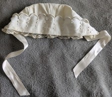 Ancien bonnet bapteme  coton