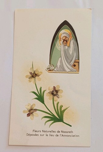 Relique image pieuse fleurs - pieuse,