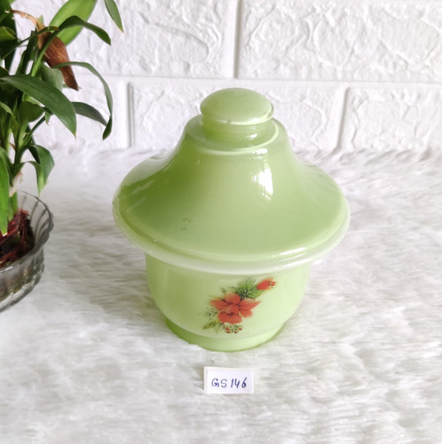 Abat jour verre vert - verre,