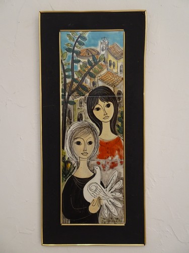 Rare tableau céramique jean - rare,