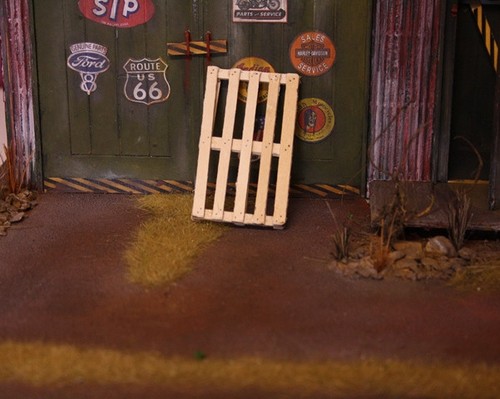 élément diorama palette - , bois