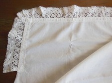 Ancien drap plat de bébé en