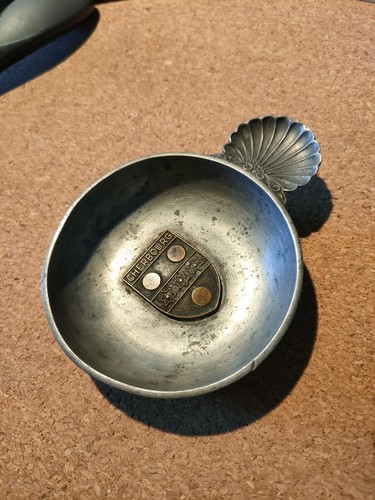 Ancien tastevin étain avec - en,