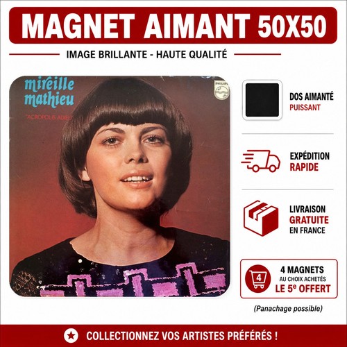 Magnet mireille mathieu - mireille,