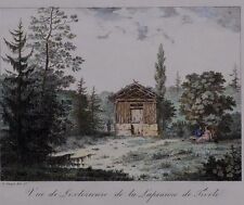 C1820 Imprimé Vue De L'Extérieur de La Lapiniere De Tivoli Un Paris Chez Guyot