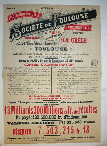 Affiche originale société - affiche,