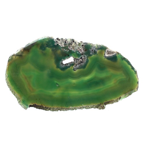Tranche agate verte - tranche, d'agate