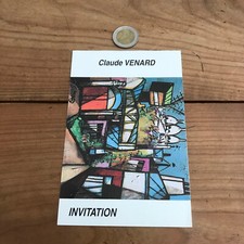 carton d invitation exposition N43 claude venard