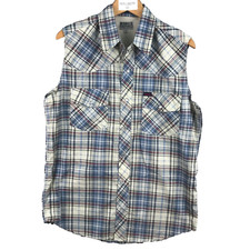 Creeks sans Manche Gilet homme taille M Veste Débardeur Chemise Col pression