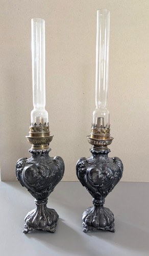 Paire lampes pétrole en - paire,