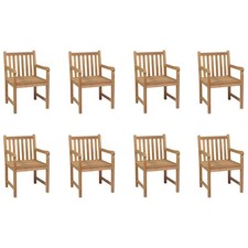 Teck 2x Chaise d'Extérieur