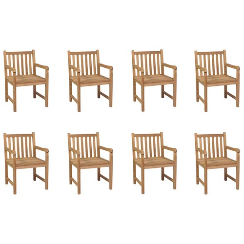 Teck chaise extérieur - 2x,