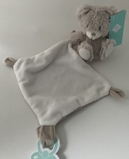 🌟 TEX Baby Doudou Plat Mouchoir Ours Ourson Bear Marron Beige