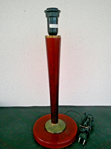 Pied lampe bois metal - pied,