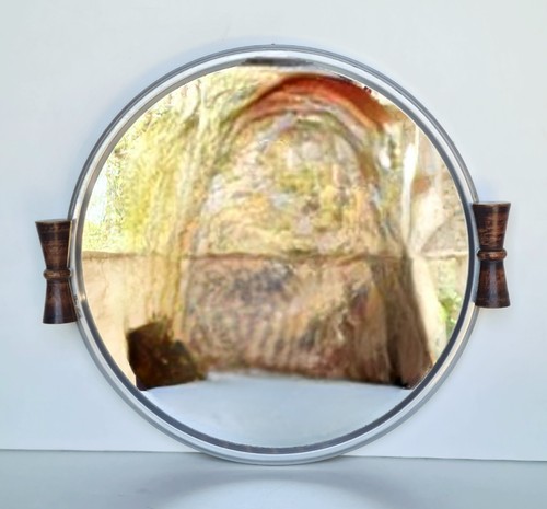 Plateau miroir pourtour - , en