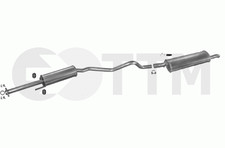 Ligne D'échappement Silencieux pour OPEL ASTRA F 1.7 D 57cV 1991-1998