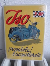 TOLE CARTE POSTAL METAL MOTO