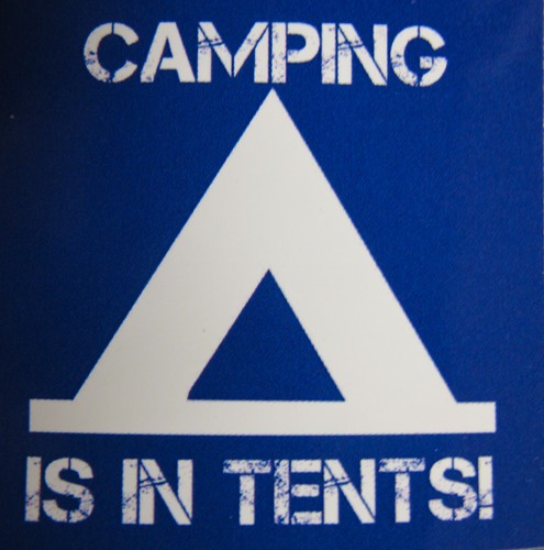 Camping sticker tent - , climbing
