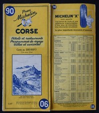 Carte MICHELIN 90 CORSE 1962