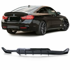 DIFFUSEUR ARRIERE NOIR BRILLANT M PERFORMANCE DOUBLE SORTIE BMW F32 SERIE 4