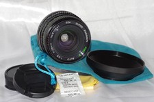 Objectif Canon FD MACRO 28mm f2,8 PARAGON avec bouchon, pare-soleil, housse TBE