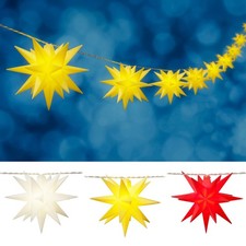 Guirlande Lumineuse Étoile LED Étoile De Noël Éclairée Pour L'Extérieur Pile