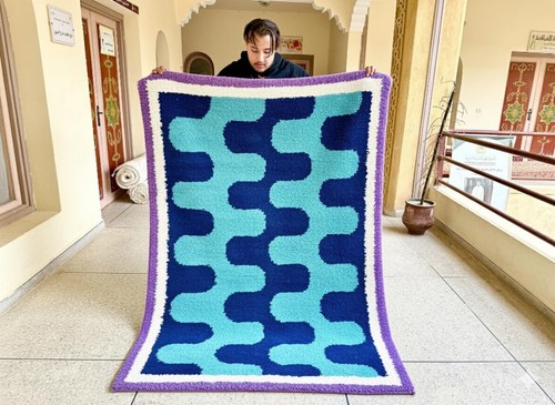 Tapis laine berbère - laine,