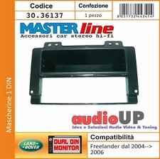 Cadre D'Autoradio 1 din Land Rover Freelander 2004 '2006 Adaptateur Avec Tiroir