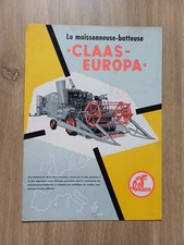 BROCHURE TRACTEUR MOISSONNEUSE CLAAS EUROPA PROSPEKT TRAKTOR TRACTOR 