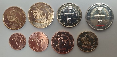 Complete set 8 coins - complete,