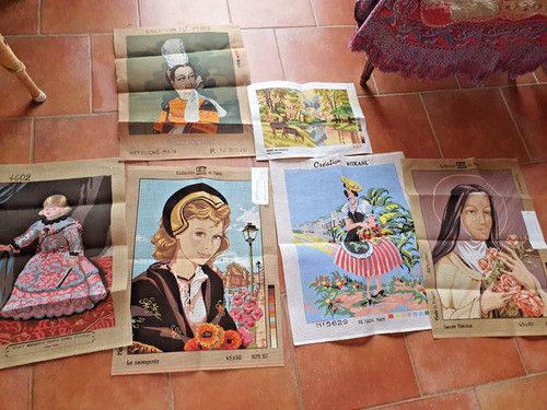 Lot grands canevas à - grands,