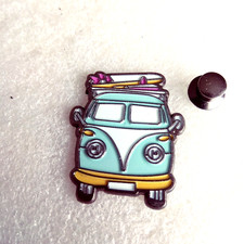 Pin's Pins lapel Pin VW VOLKSWAGEN COMBI T1 Planche de surf Van life