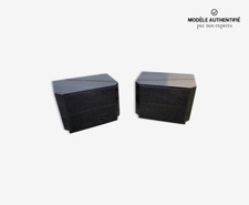 Paire de tables de nuit David Lange de 1980