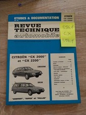 Revue Technique CITROEN CX 2000 CX 2200 2.0 2.2 confort super Pallas C matic bvm