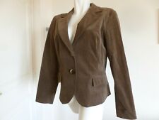 VESTE NEUVE  " FROM BY VESTEBENE " VELOURS RAS MARRON GLACE TAILLE 44 