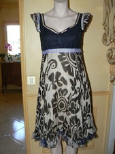 SUPERBE ROBE TRICOT CHIC SOIE LIN COTON