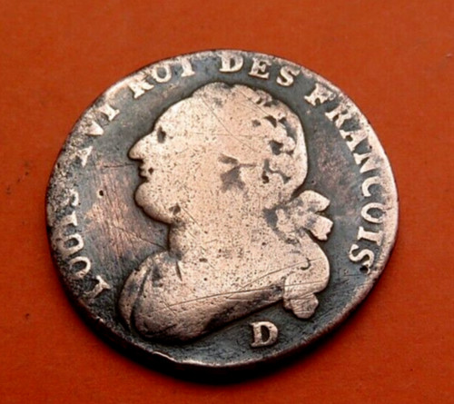 Pièce deniers de louis - de,