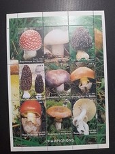 Bénin 9 Champignon Neuf MNH 2002 bloc Feuillet
