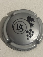 Capsule de champagne Degenne Squélart nr 30 Argent et noir