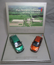 AV369 NOREV 1/43 1:43 COFFRET PSA PEUGEOT 206 CITROEN PICASSO USINE BRASIL 2001