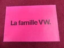 Catalogue  auto : volkswagen