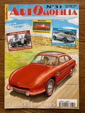 AUTOMOBILIA n 31 - COACH PANHARD DB Type HBR 5 HOTCHKISS SIMCA ARONDE P60 MONICA