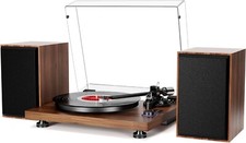 Platine Vinyle HiFi Bluetooth USB, Tourne disque avec Haut-Parleur (Neuf Scellé)