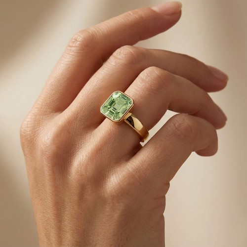 Bague diamant asscher - bague,