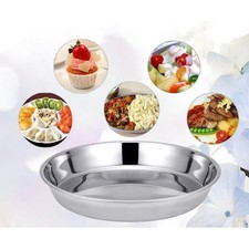 Assiette de service plate 26 30 34 cro?te vaisselle assiette inox