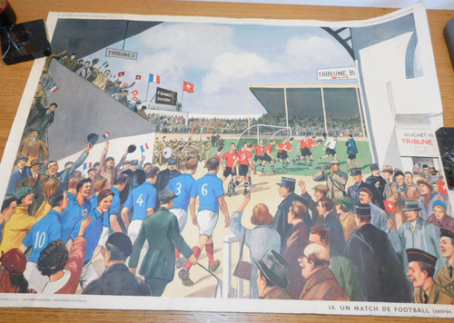Vintage affiche football match - football,