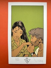 FRANCQ  EX LIBRIS SIGNE SERIGRAPHIE LARGO WINCH ESPACE BD NEUF